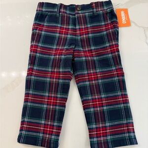 Boys Plaid Dress Pants - Royal Christmas - Blue - NWT